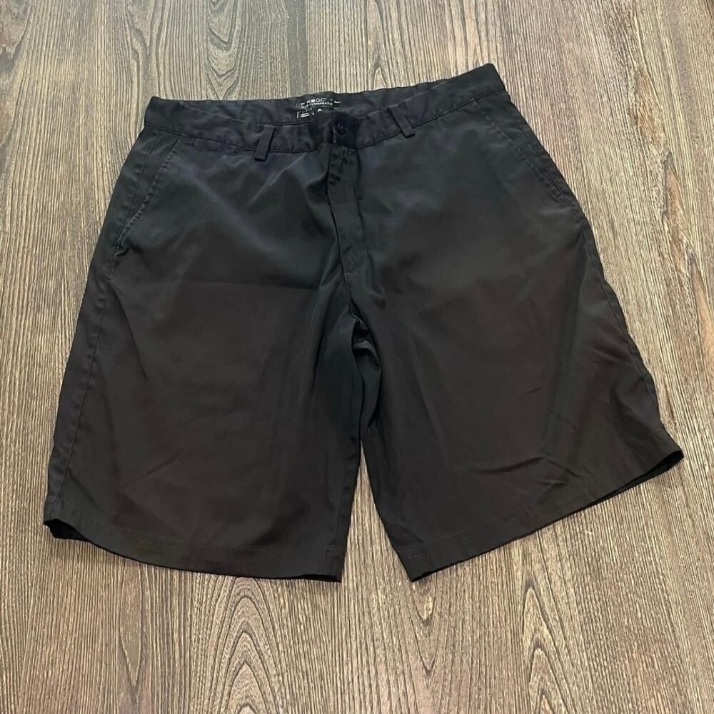 Nike Golf Mens Dri-Fit Tour Performance Short Mid Rise Flat Front Black Size 36